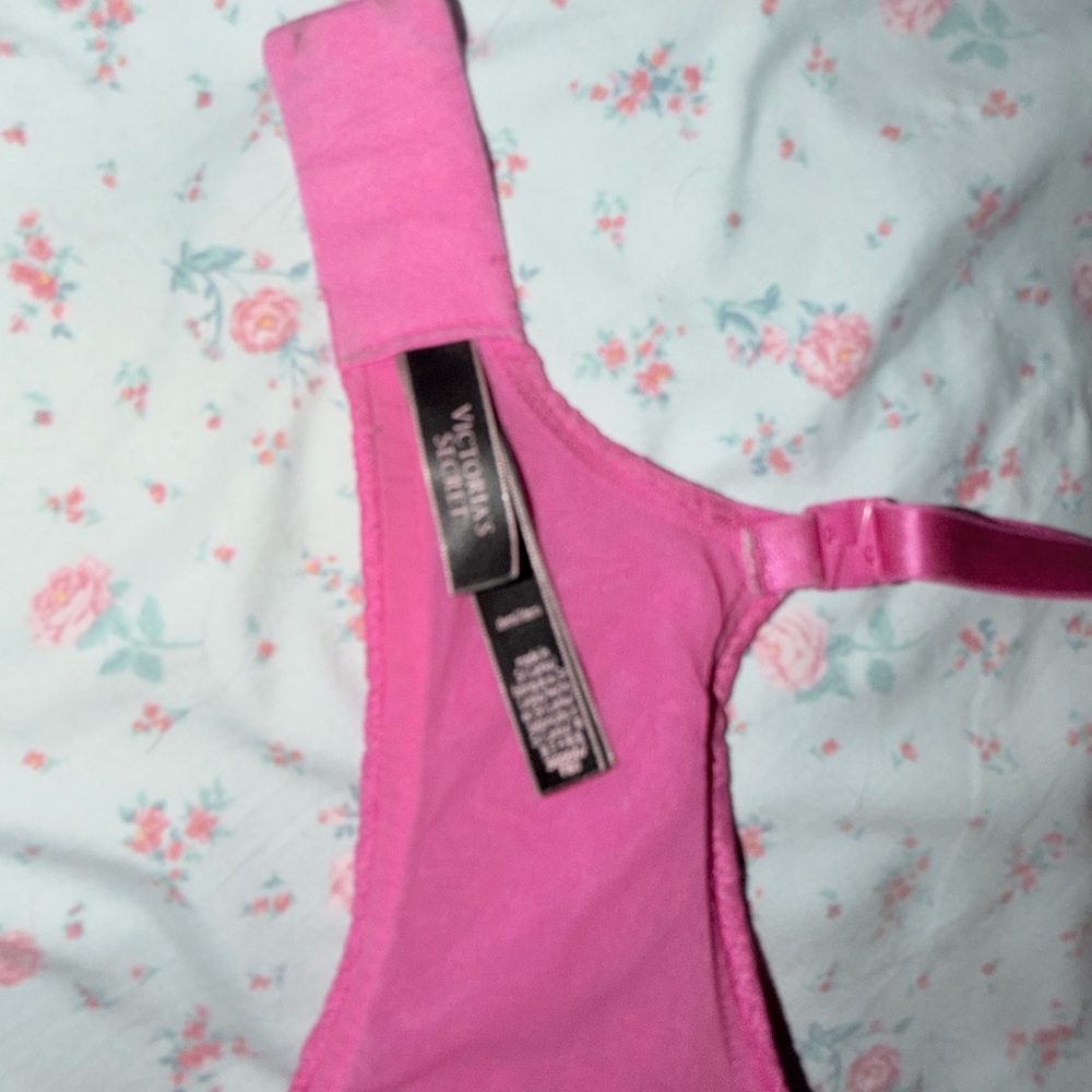 VS Fuchsia Lace-Detail Demi Bra - Women's Intimates - Picture 7 of 7